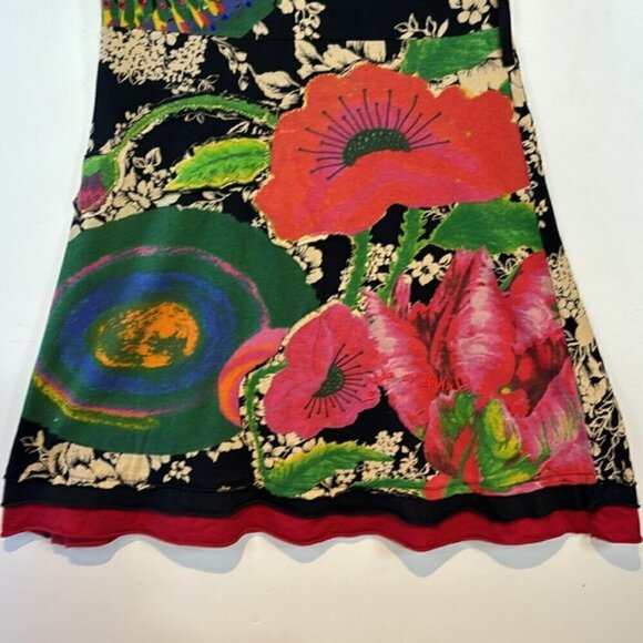 Desigual Cotton Dress Beautiful Wearable Art Size small - Picture 4 of 10
